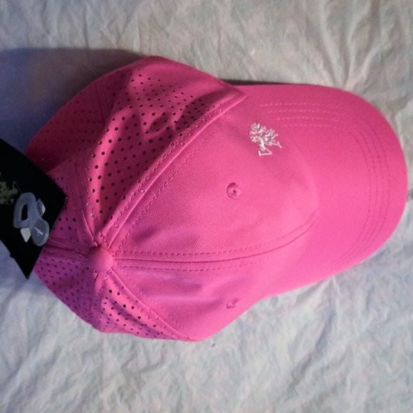 U.S. Polo Assn. Women's Pink Adjustable Cap with Embroidered White Logo - Picture 6 of 15